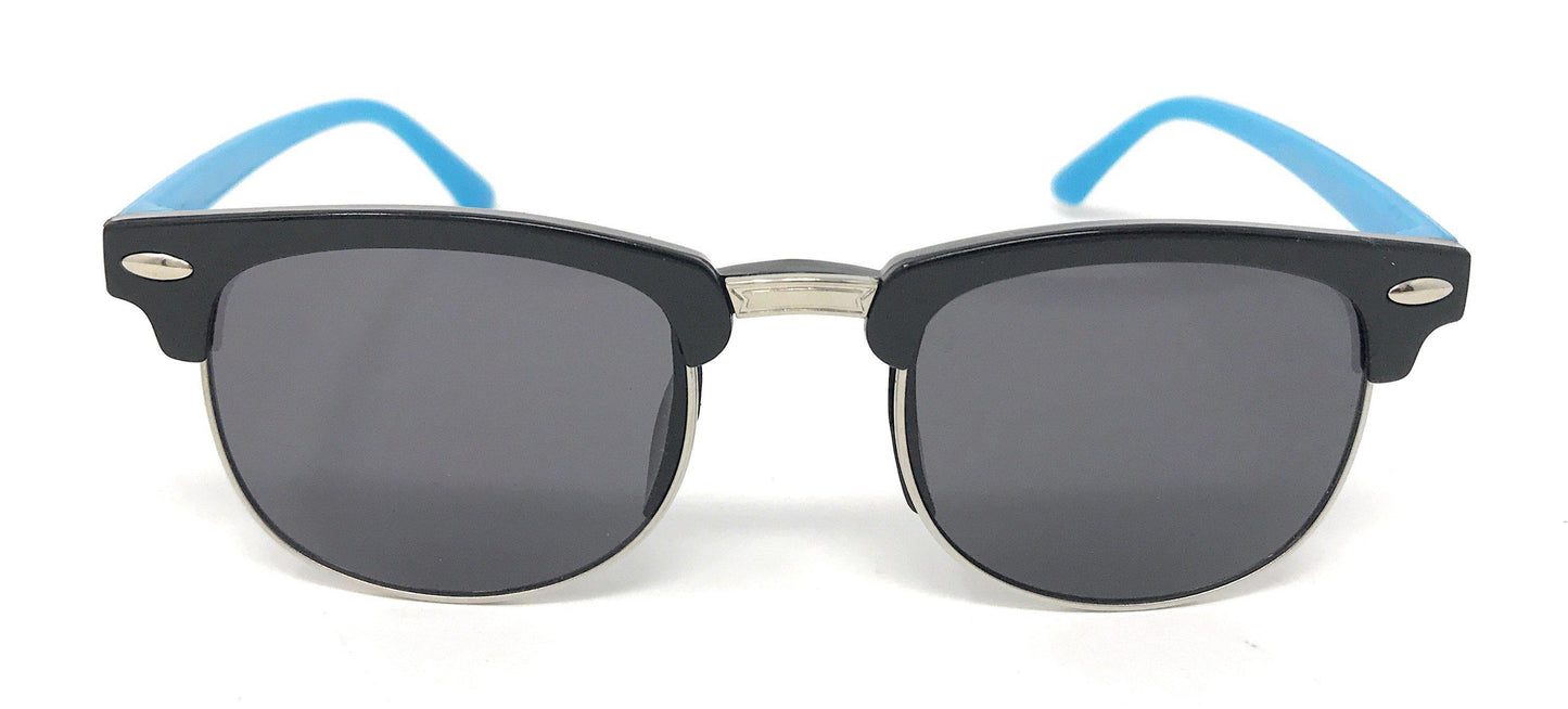 Boys Girls Kids Toddlers Children Sunglasses UV Protection Top Styles w/ Pouch-Black (Classic Way)-