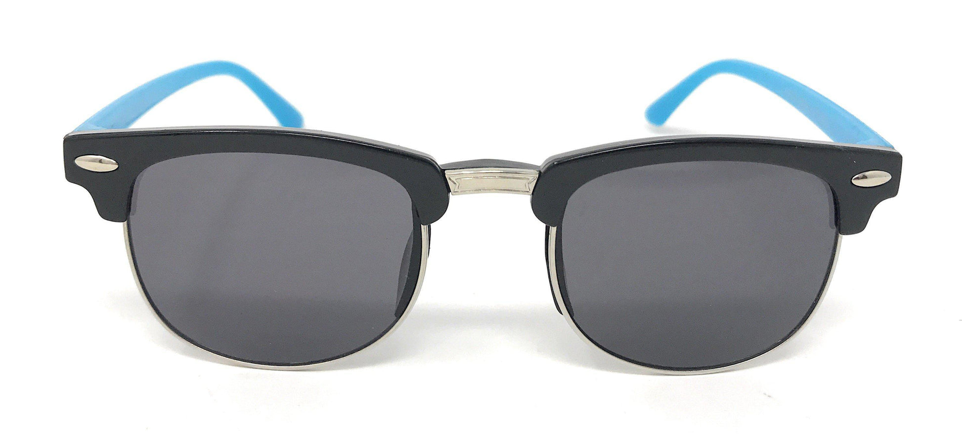 Boys Girls Kids Toddlers Children Sunglasses UV Protection Top Styles w/ Pouch-Black (Classic Way)-