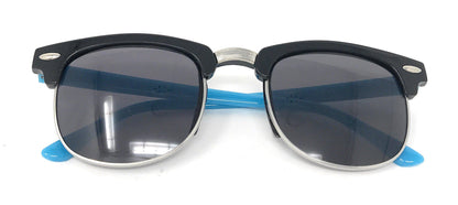 Boys Girls Kids Toddlers Children Sunglasses UV Protection Top Styles w/ Pouch-Blue (Club)-