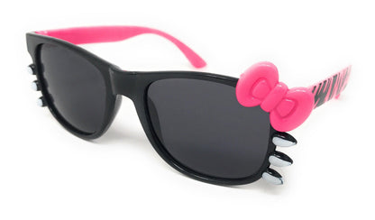 Boys Girls Kids Toddlers Children Sunglasses UV Protection Top Styles w/ Pouch-Black / Pink Zebra (Cat Way)-