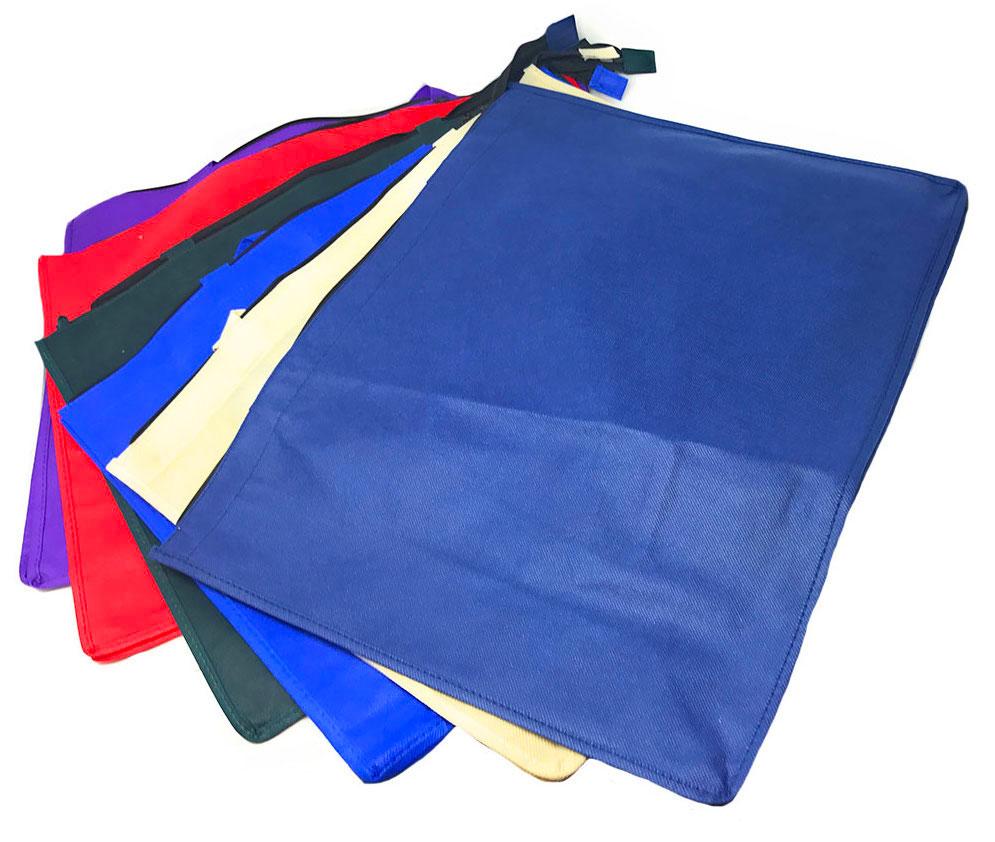 Large Big 20inch Zippered Reusable Grocery Shopping Tote Bags With Gusset-Royal-