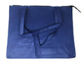 Large Big 20inch Zippered Reusable Grocery Shopping Tote Bags With Gusset-Navy-