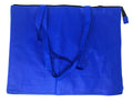 Large Big 20inch Zippered Reusable Grocery Shopping Tote Bags With Gusset-Royal-