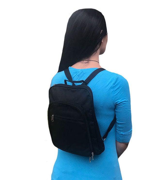 Women's Backpack Rucksack Bag Organizer Zippered W/Multi Pockets Travel Work 10.5 X 12inch-