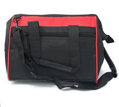 Big Large Cooler Lunch Box Bag Wide Mouth Straps Picnic Beer Drink Water 14inch-RED / BLACK-