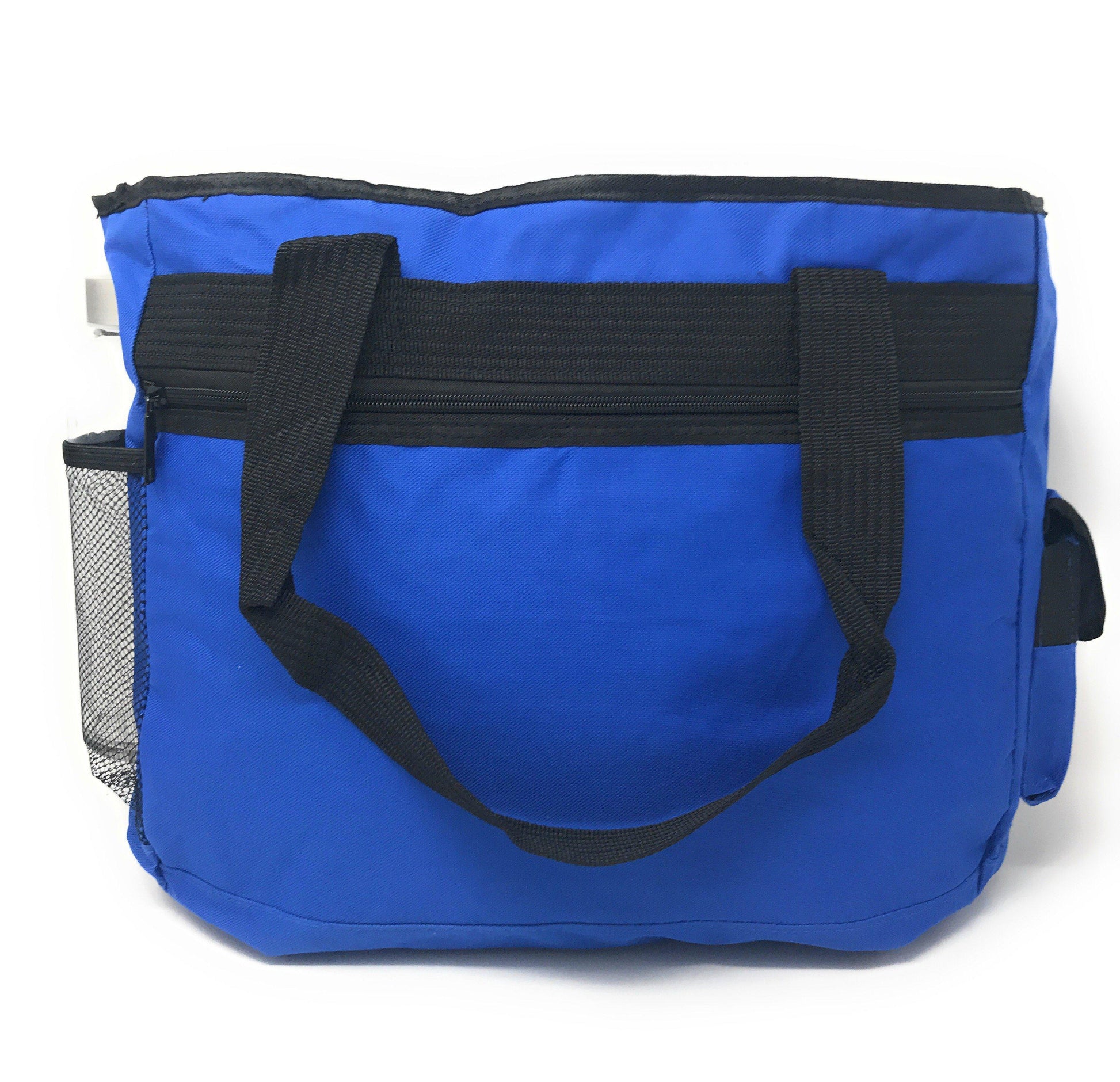 Large Tote Bags For Shopping Grocery Work Travel School W/ Organizer 16x14inch-Royal-