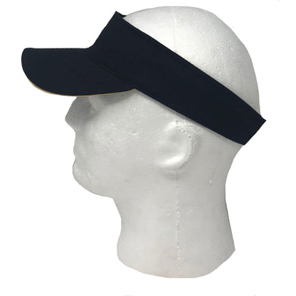 1 Dozen Washed Sandwich Cotton Sun Beach Visors Gold Wholesale Lot Bulk-