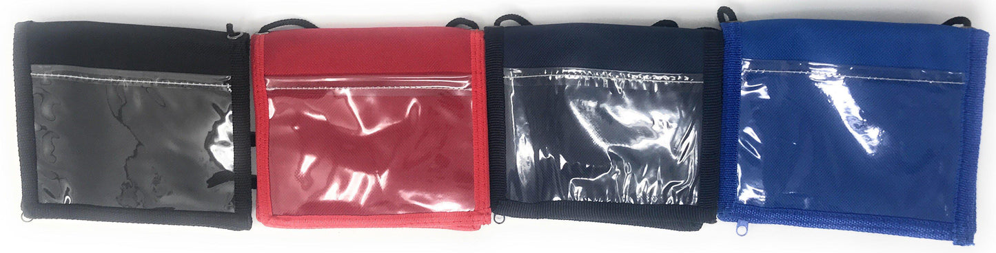 5 Conference Badges Id Card Holders Bi Fold Trade Show Wallets Wholesale Bulk-