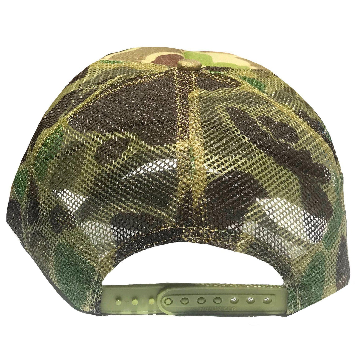 1 Dozen Camouflage Camo Hunting Baseball Trucker Foam Mesh Hats Caps Wholesale Lot Bulk-Green Camo/Lt Loden-