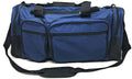 20inch Large Heavy Duty Strong Duffle Bags Travel Sports School Gym Carry Luggage-NAVY / BLACK-