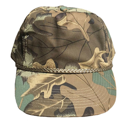 Cotton Twill Camouflage Camo 5 Panel Baseball Hats Caps Hunting Fishing Woodland-Green Tree Camo-