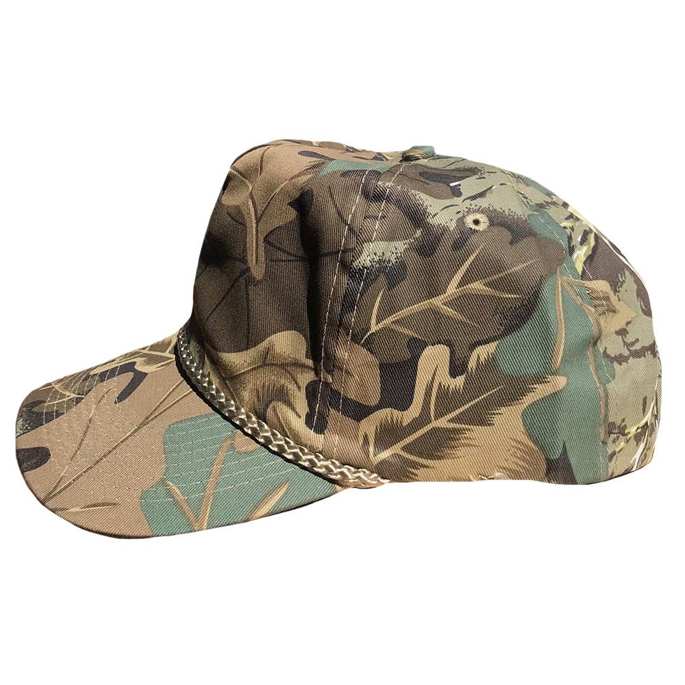 Cotton Twill Camouflage Camo 5 Panel Baseball Hats Caps Hunting Fishing Woodland-Green Tree Camo-