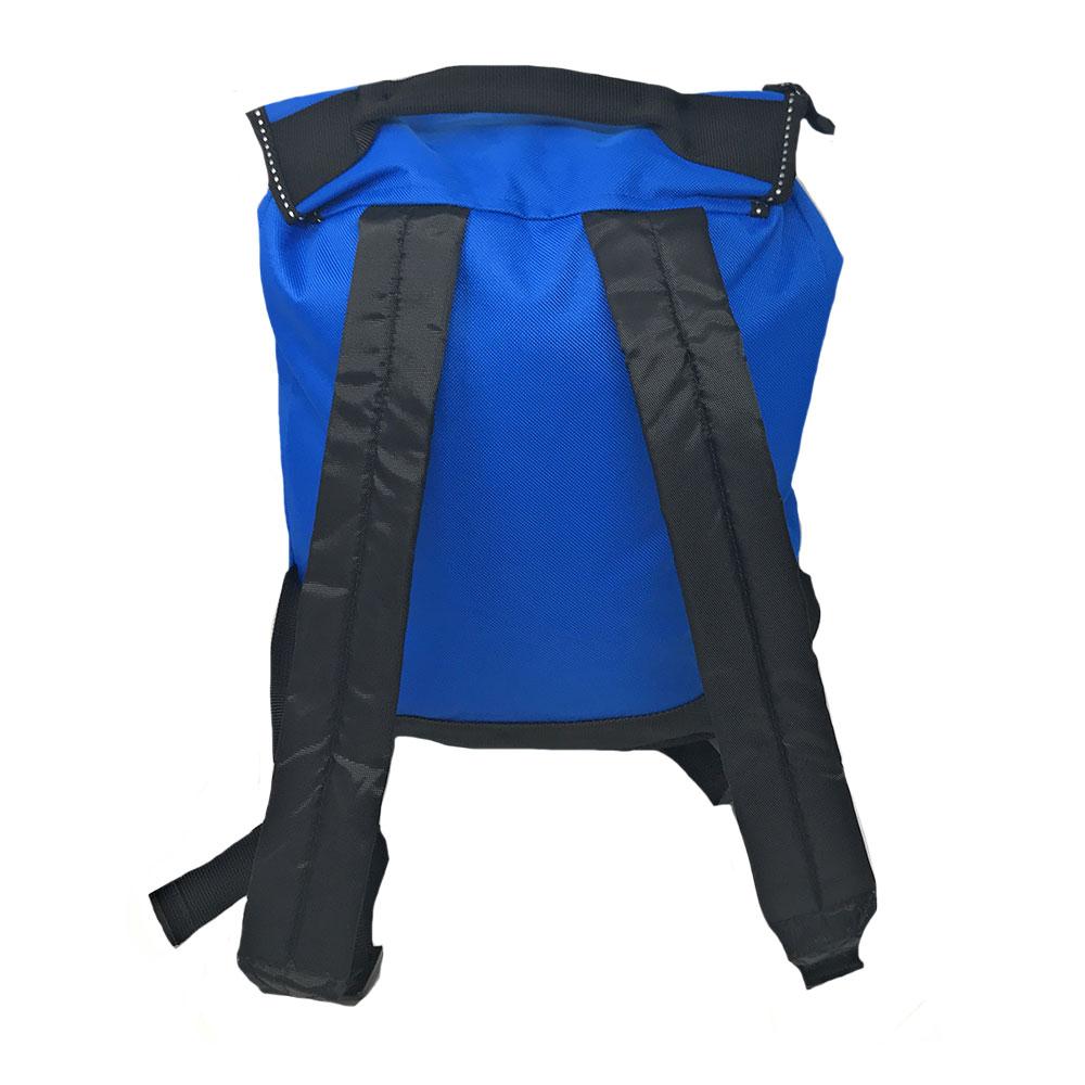 Reflective Backpack Rucksack Bags Drawstrings School Books Travel Work 12 x14inch-ROYAL/BLACK-