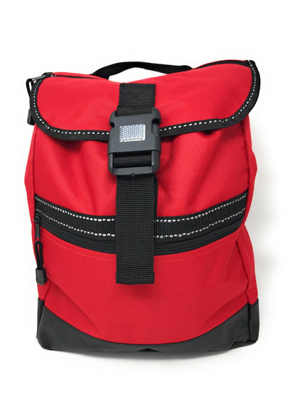 Reflective Backpack Rucksack Bags Drawstrings School Books Travel Work 12 x14inch-ROYAL/BLACK-