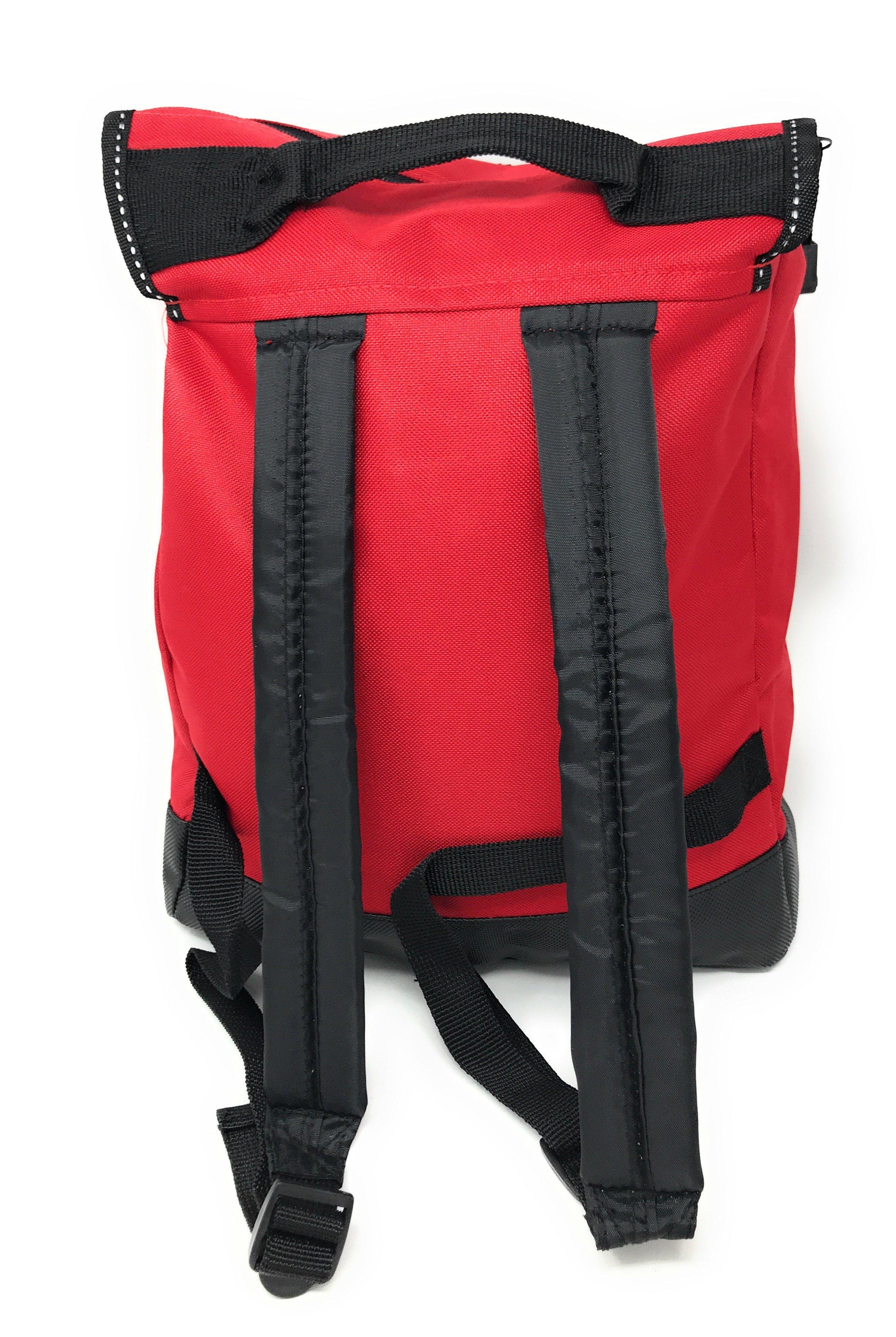 Reflective Backpack Rucksack Bags Drawstrings School Books Travel Work 12 x14inch-ROYAL/BLACK-