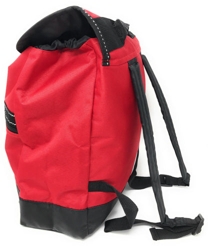 Reflective Backpack Rucksack Bags Drawstrings School Books Travel Work 12 x14inch-ROYAL/BLACK-