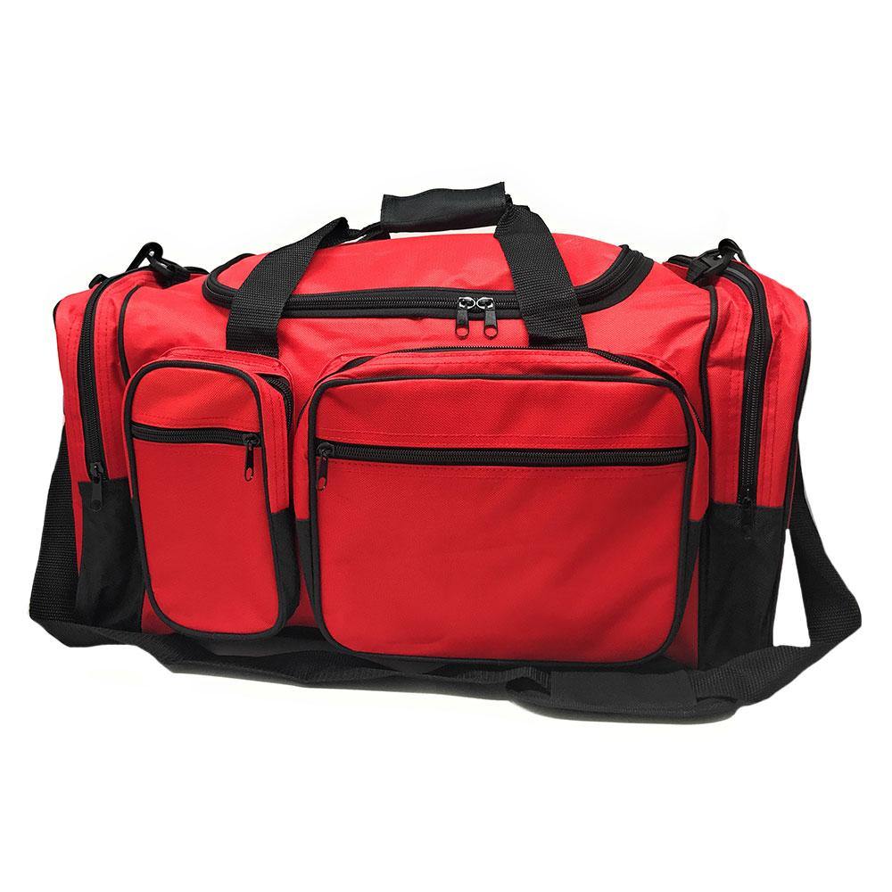 20inch Large Heavy Duty Strong Duffle Bags Travel Sports School Gym Carry Luggage-ROYAL / BLACK-