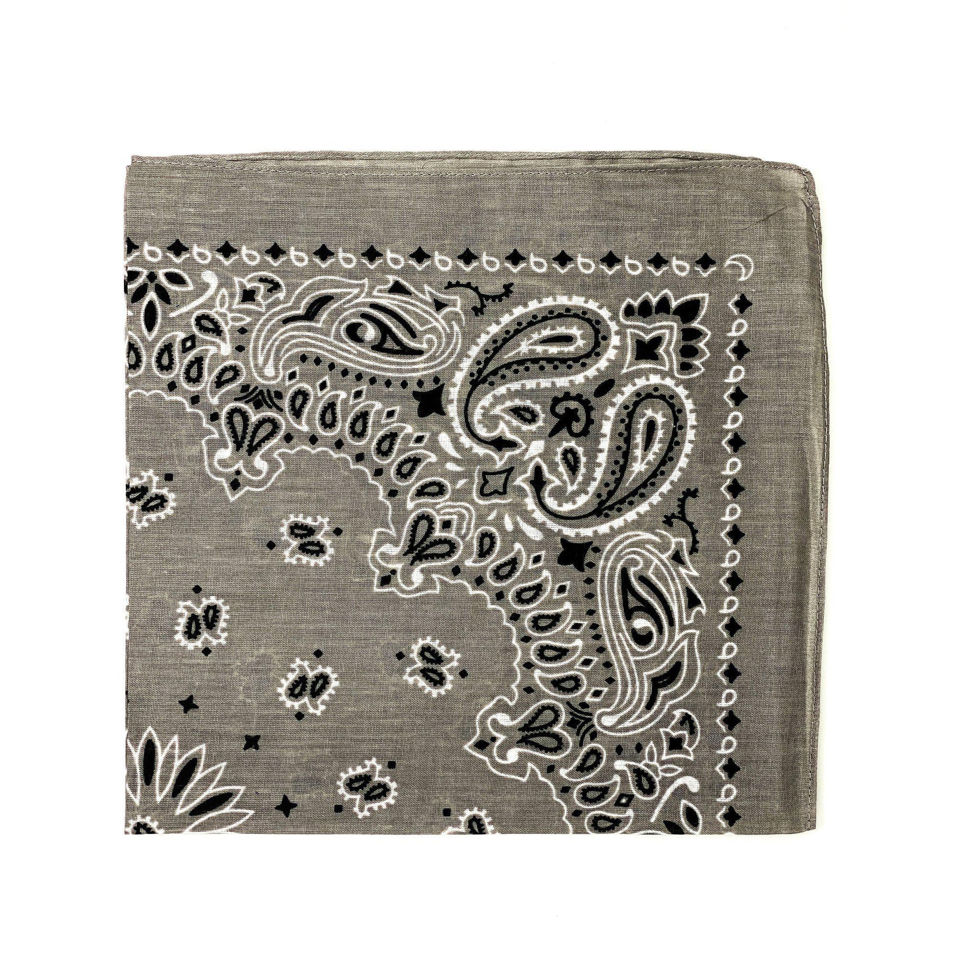 1 Dozen Bandanas Assorted Paisley 100% Cotton Cloth Face Mask Scarf Washable-Dark Colors - Assorted-