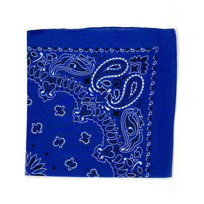 1 Dozen Bandanas Assorted Paisley 100% Cotton Cloth Face Mask Scarf Washable-Dark Colors - Assorted-