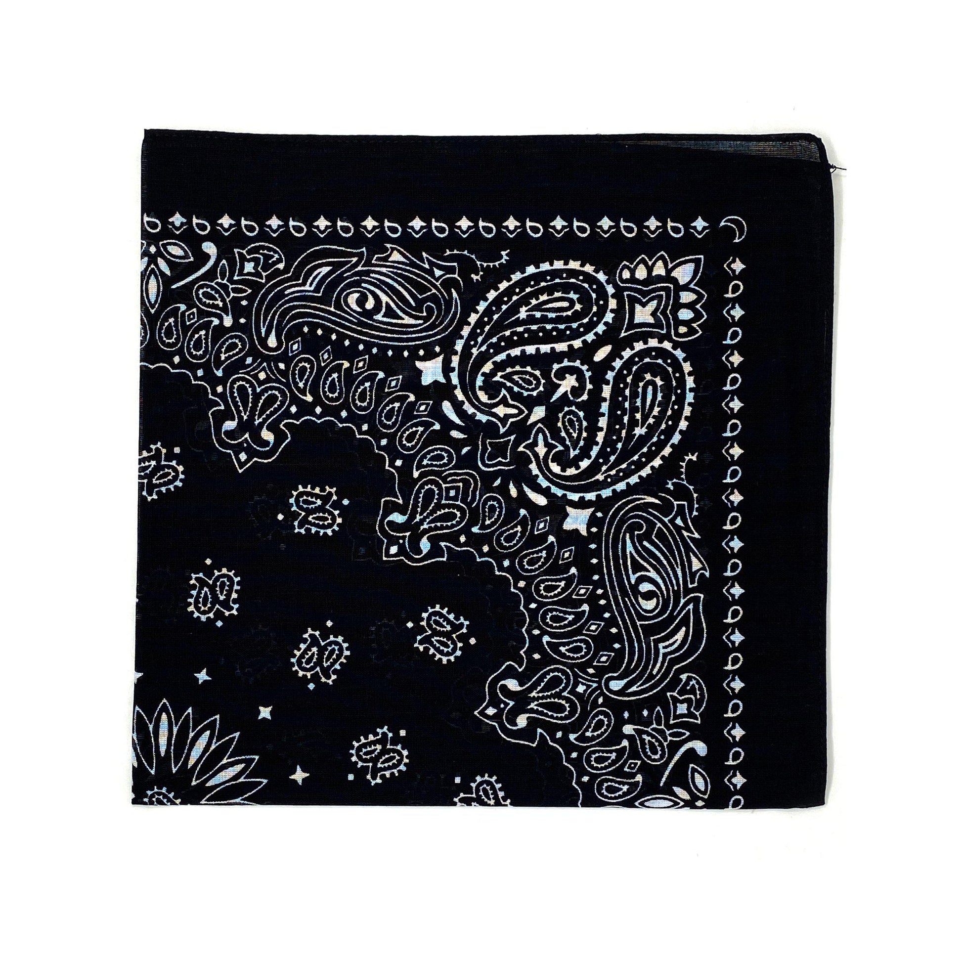 1 Dozen Bandanas Assorted Paisley 100% Cotton Cloth Face Mask Scarf Washable-Dark Colors - Assorted-