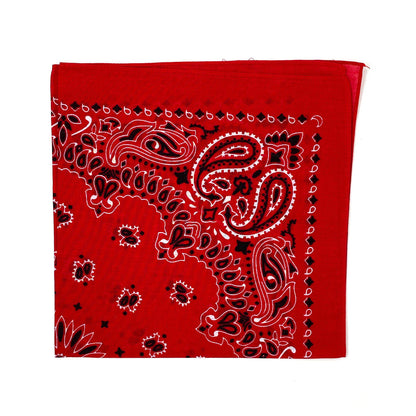 1 Dozen Bandanas Assorted Paisley 100% Cotton Cloth Face Mask Scarf Washable-Dark Colors - Assorted-