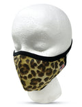 Made in USA Face Masks Mouth Nose Washable Reusable Double Layer Mask Cotton Cloth Blend-Leopard-