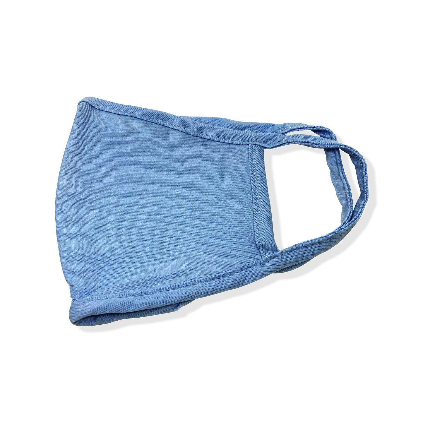 Cotton Face Mask Single Ply Washable Reusable Soft Cloth Masks Mouth Nose Ear-Black-