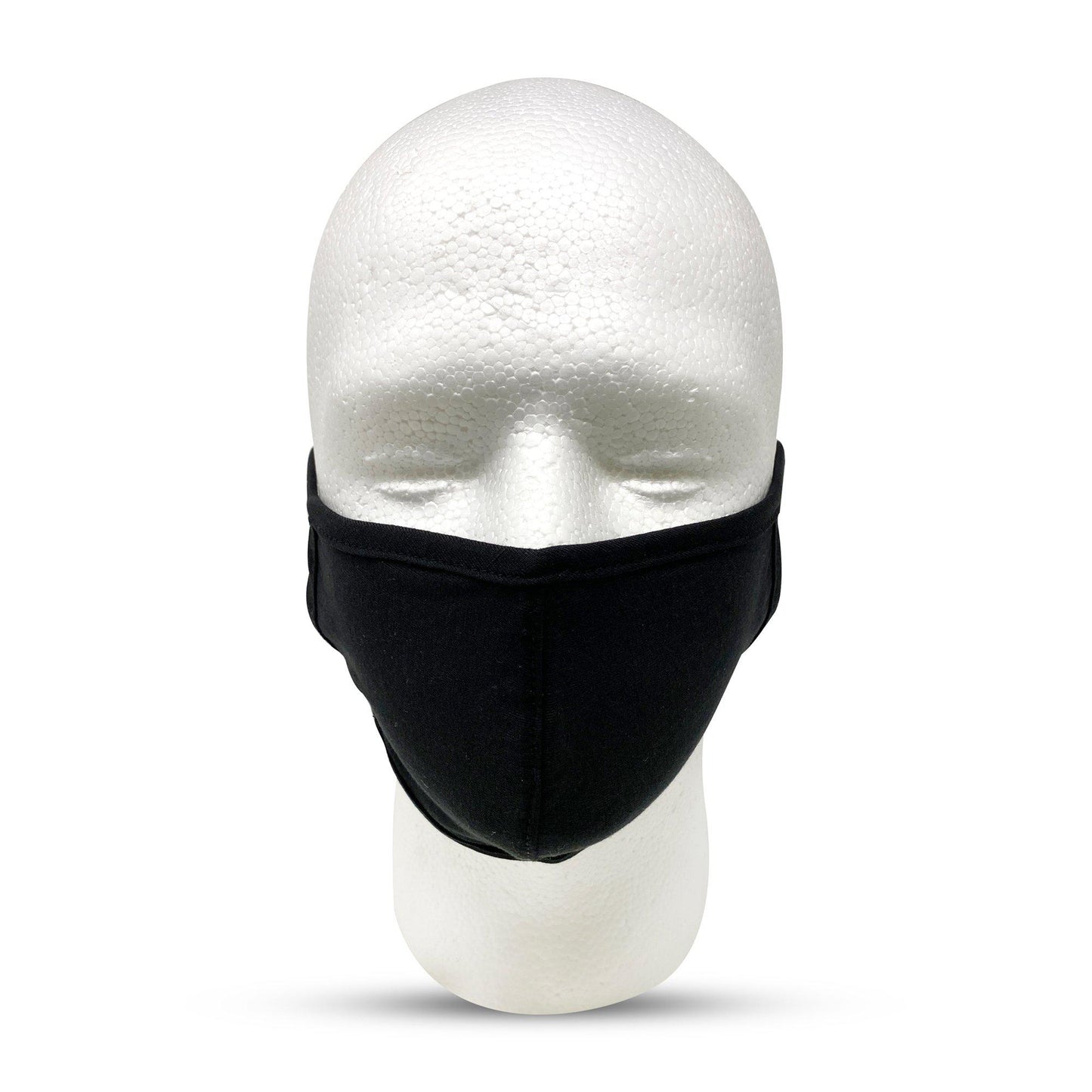 1 Dozen Cotton Face Mask Single Ply Soft Promotional Masks Wholesale Bulk Lot-Black-