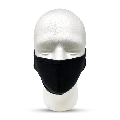 1 Dozen Cotton Face Mask Single Ply Soft Promotional Masks Wholesale Bulk Lot-Black-