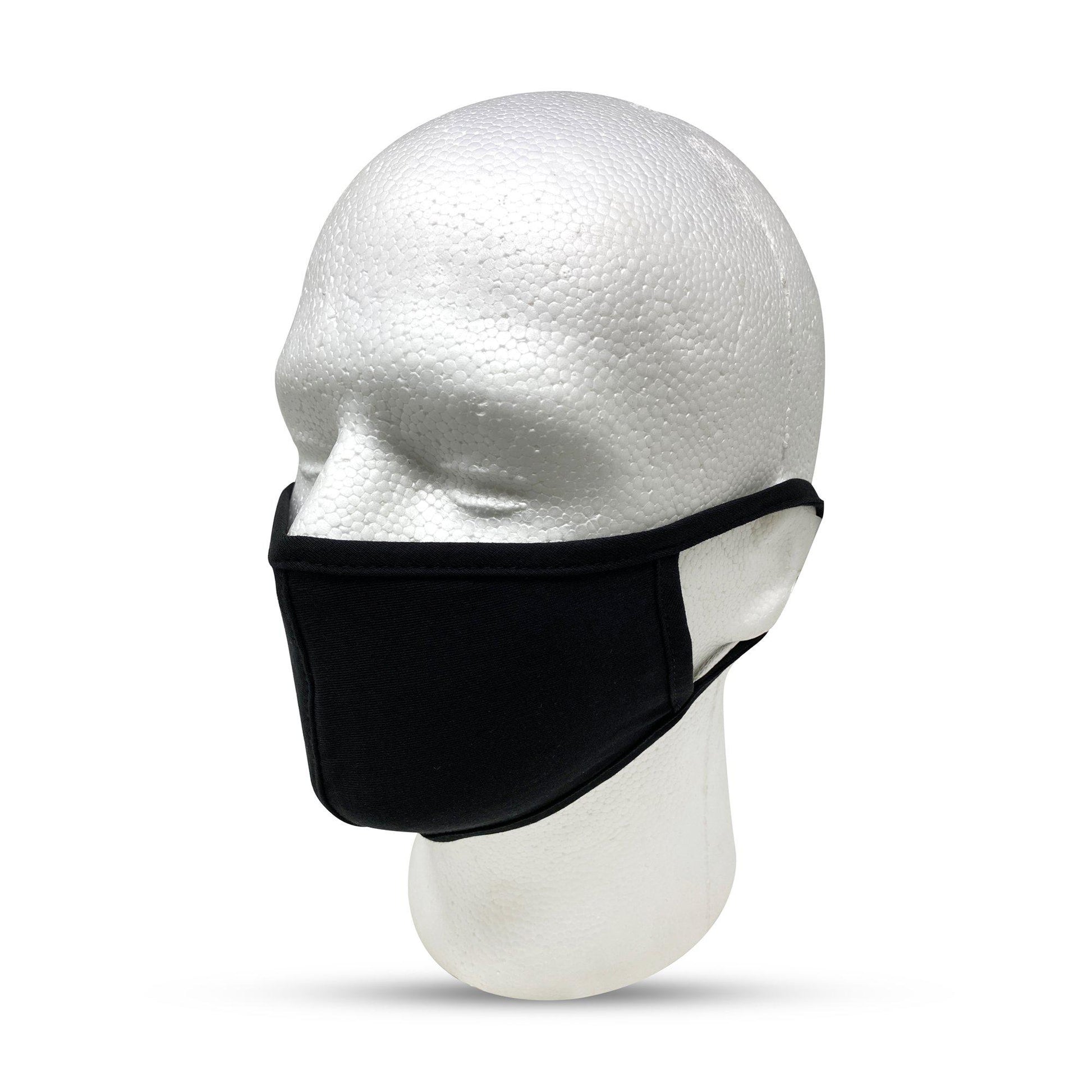 1 Dozen Cotton Face Mask Single Ply Soft Promotional Masks Wholesale Bulk Lot-Black-