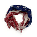 Empire Cove Patriotic USA American Flag Long Scarf Red White Scarves Shawls Wraps-Vintage-