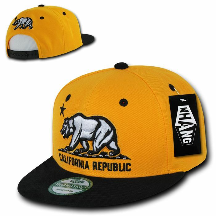 2 Dozen Flat Bill California Cali Republic Bear Snapback Caps Cap Hats Wholesale-