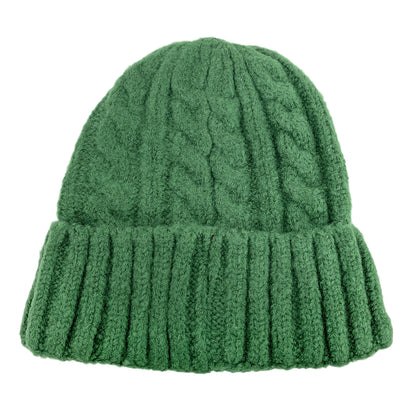 Empire Cove Winter Cable Knit Cuff Beanie-Black-