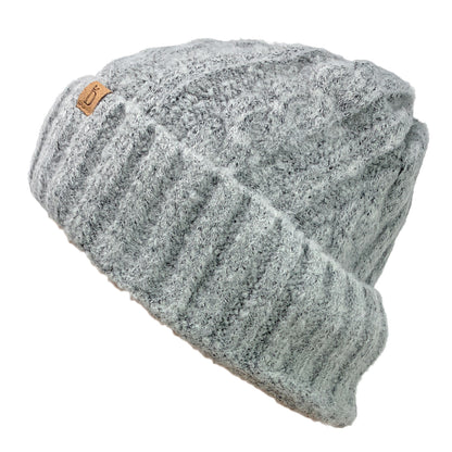 Empire Cove Winter Cable Knit Cuff Beanie-Black-