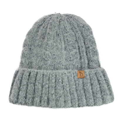 Empire Cove Winter Cable Knit Cuff Beanie-Black-