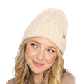 Empire Cove Winter Cable Knit Cuff Beanie-Ivory-
