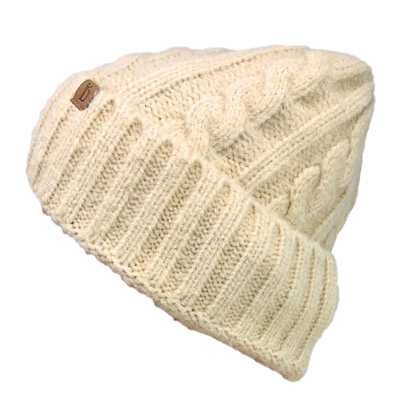 Empire Cove Winter Cable Knit Cuff Beanie-Black-