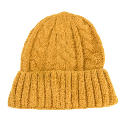 Empire Cove Winter Cable Knit Cuff Beanie-Black-