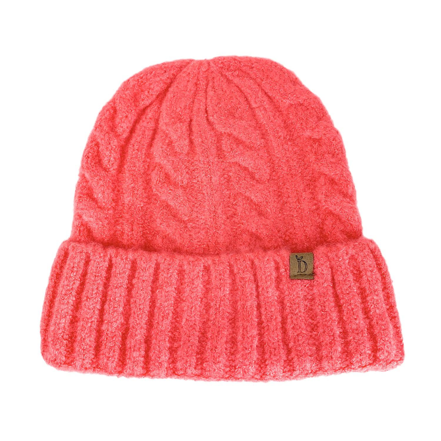 Empire Cove Winter Cable Knit Cuff Beanie-Black-