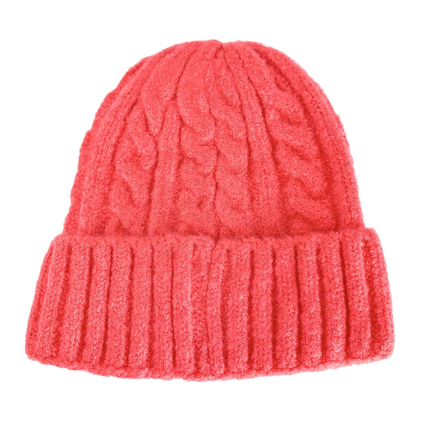 Empire Cove Winter Cable Knit Cuff Beanie-Black-