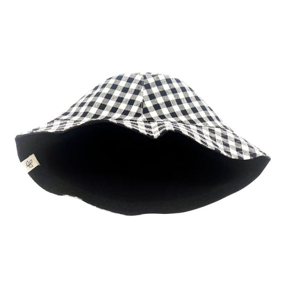 Empire Cove Checkered Tile Bucket Hat Reversible Fisherman Cap Women Men-Black-