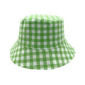 Empire Cove Checkered Tile Bucket Hat Reversible Fisherman Cap Women Men-Green-