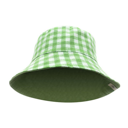 Empire Cove Checkered Tile Bucket Hat Reversible Fisherman Cap Women Men-Black-