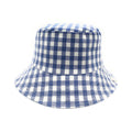 Empire Cove Checkered Tile Bucket Hat Reversible Fisherman Cap Women Men-Blue-