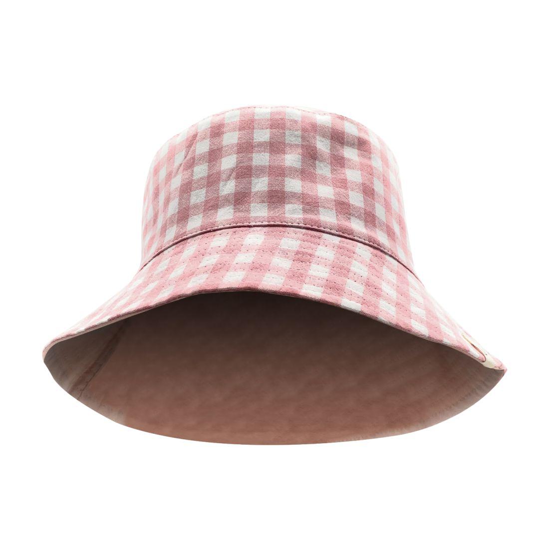 Empire Cove Checkered Tile Bucket Hat Reversible Fisherman Cap Women Men-Black-