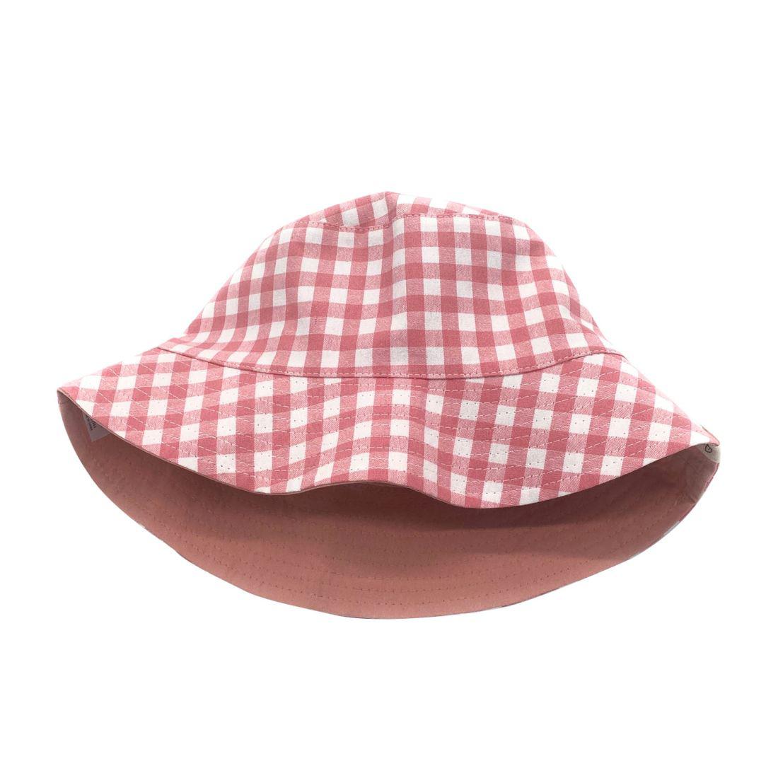 Empire Cove Checkered Tile Bucket Hat Reversible Fisherman Cap Women Men-Black-