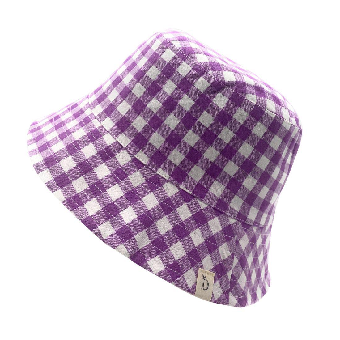 Empire Cove Checkered Tile Bucket Hat Reversible Fisherman Cap Women Men-Black-