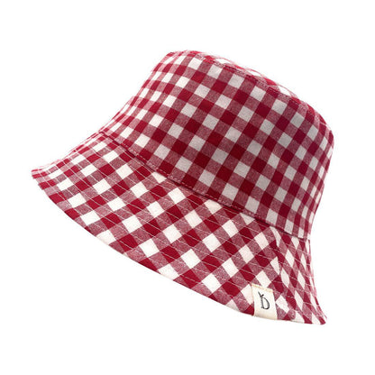 Empire Cove Checkered Tile Bucket Hat Reversible Fisherman Cap Women Men-Black-