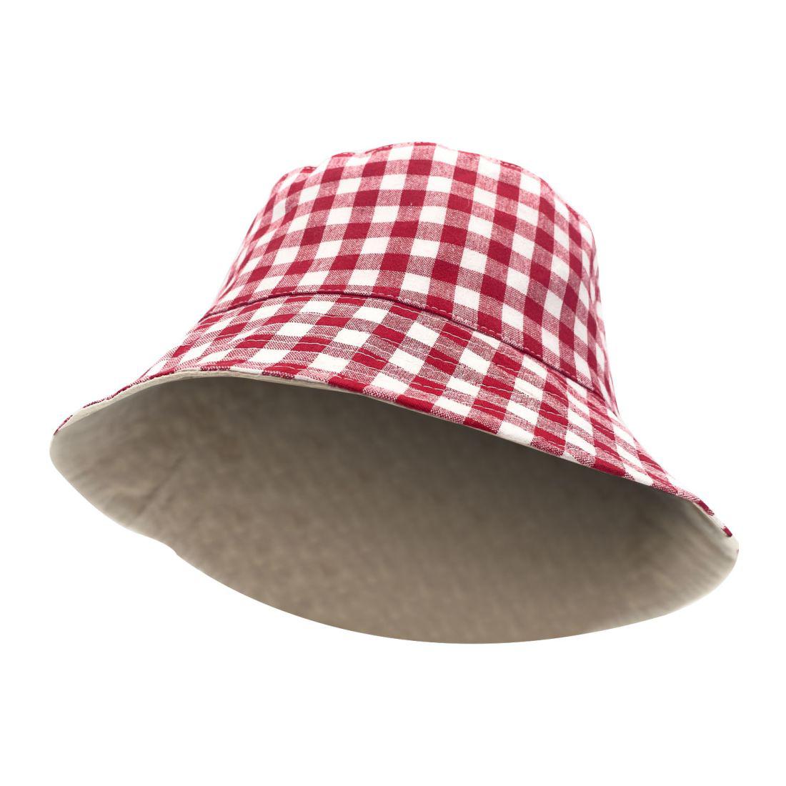 Empire Cove Checkered Tile Bucket Hat Reversible Fisherman Cap Women Men-Black-