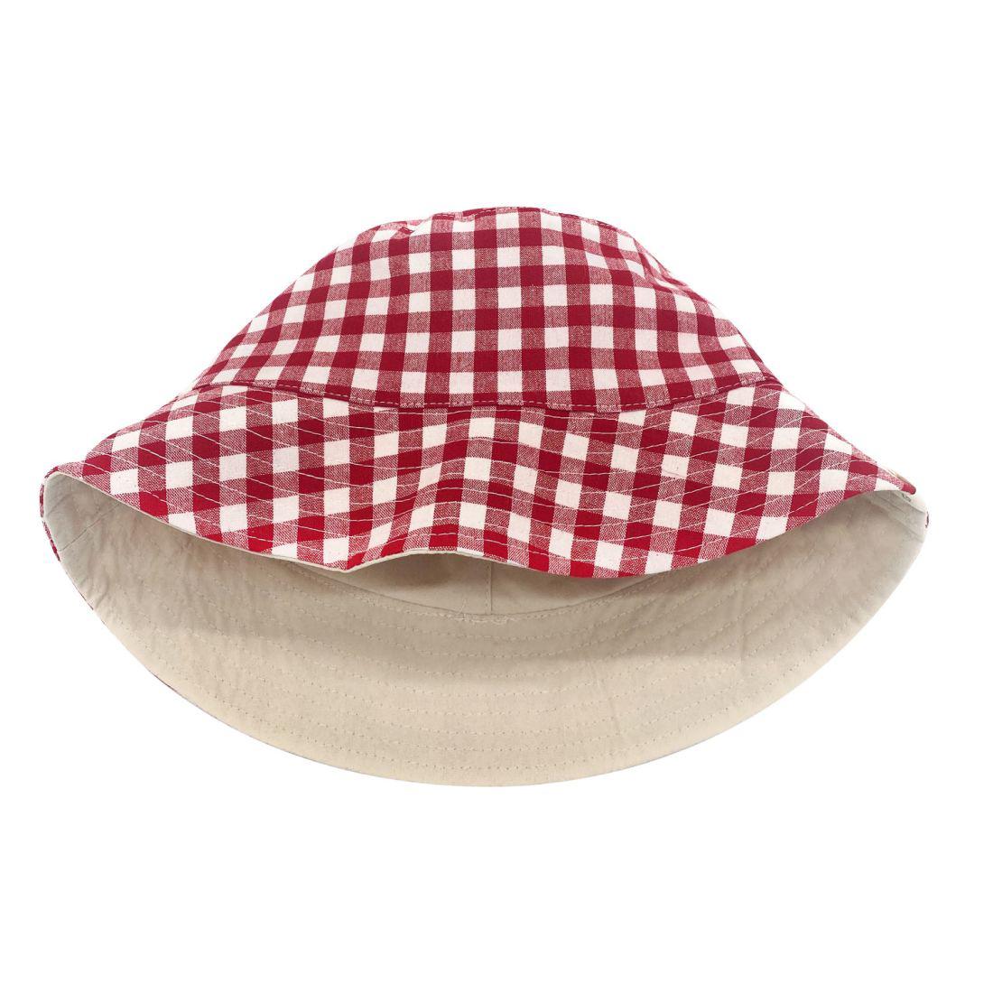 Empire Cove Checkered Tile Bucket Hat Reversible Fisherman Cap Women Men-Black-